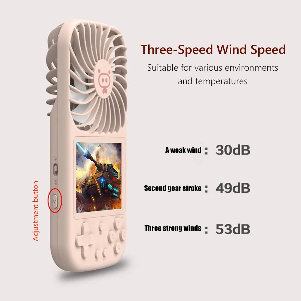 2021 Portable Handheld Mini Handheld Adjustable Fan Games Console Fan 3 Modes Adjustable 2500mAh Portable Cooler
2021 Portable Handheld Mini Handheld Adjustable Fan Games Console Fan 3 Modes Adjustable 2500mAh Portable Cooler