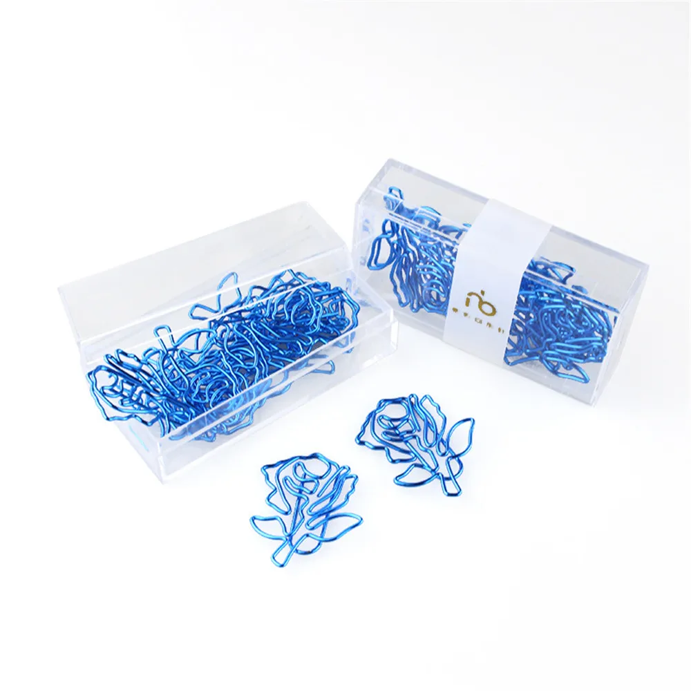 10pcs Blue Rose Flower Shape Paper Clips Escolar Bookmarks Photo Memo Ticket Clip Stationery School Supplies Gifts
10pcs Blue Rose Flower Shape Paper Clips Escolar Bookmarks Photo Memo Ticket Clip Stationery School Supplies Gifts