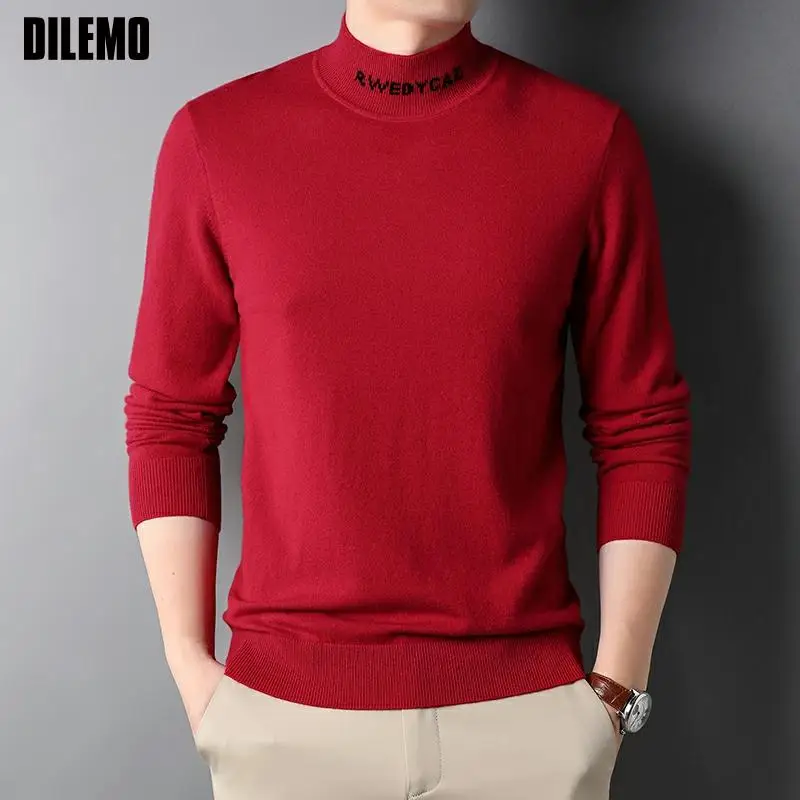 100% Wool Top Grade New Autum Winter Fashion Brand Knit Men Turtleneck Pullovers Warm Sweater Casual Men Clothes
100% Wool Top Grade New Autum Winter Fashion Brand Knit Men Turtleneck Pullovers Warm Sweater Casual Men Clothes