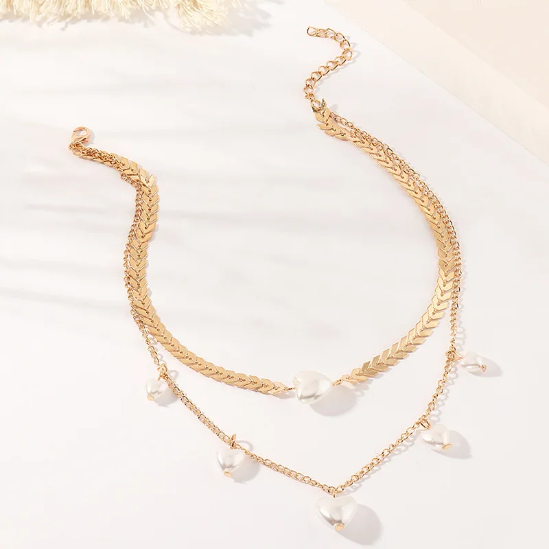 Elegant Simple Water-wave Pearl Necklace For Women Charming Big Metal Geometric Statement Collar Necklace Jewelry Accessories
Elegant Simple Water-wave Pearl Necklace For Women Charming Big Metal Geometric Statement Collar Necklace Jewelry Accessories