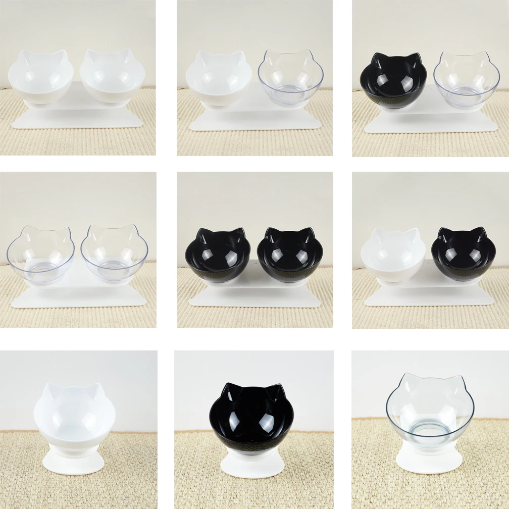 Transparent Non-Slip Cat Bowl Large Capacity Double Dog Bowl to Protect Cervical Spine Drinking Fountain Pet Feeder with Stand
Transparent Non-Slip Cat Bowl Large Capacity Double Dog Bowl to Protect Cervical Spine Drinking Fountain Pet Feeder with Stand