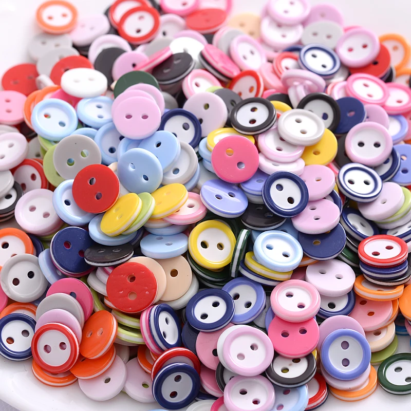 Hot 100Pcs/Pack 2 Holes 18L(11.5mm) Resin Buttons Cute Three Layers Clothes Button Garment Accessories For Women Baby Clothes
Hot 100Pcs/Pack 2 Holes 18L(11.5mm) Resin Buttons Cute Three Layers Clothes Button Garment Accessories For Women Baby Clothes
