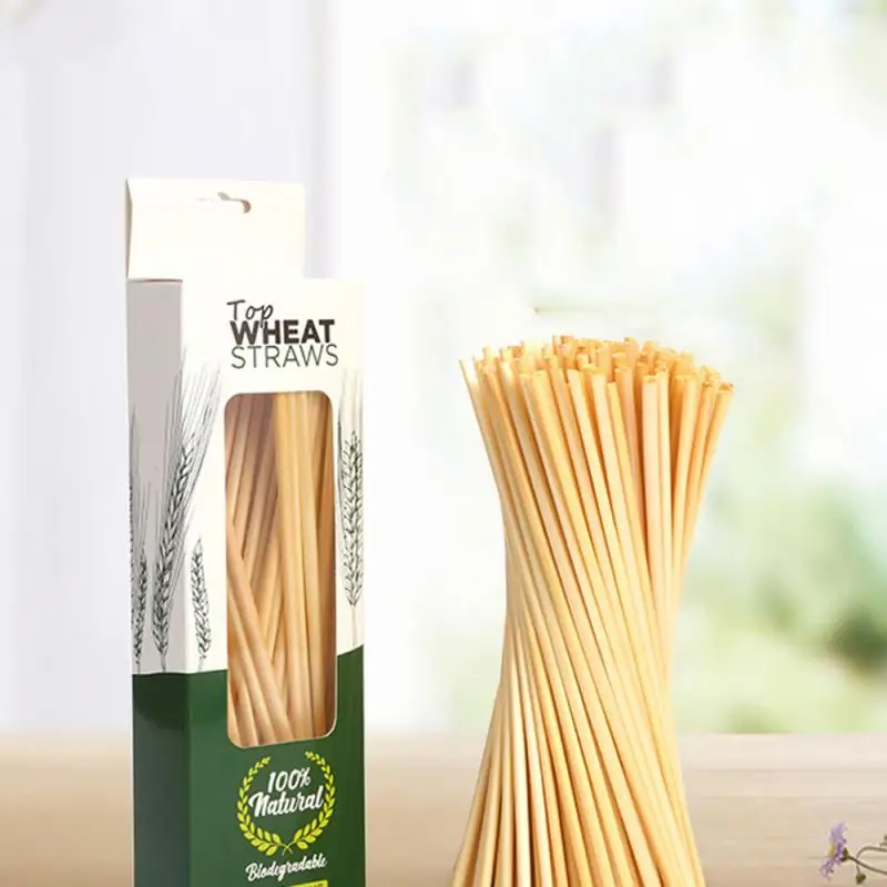 100pcs/set Portable Drinking Straw Natural Wheat Straw Biodegradable Straws Environmentally Friendly Bar Kitchen Accessories
100pcs/set Portable Drinking Straw Natural Wheat Straw Biodegradable Straws Environmentally Friendly Bar Kitchen Accessories