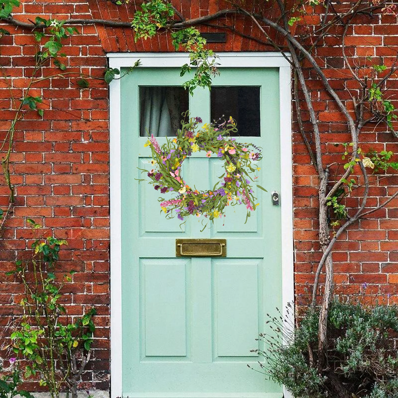 50cm Front Door Wreath, Artificial Flowers Outdoor Wreath, Spring Summer Fake Floral Decor Handcrafted Green Leaves Garland
50cm Front Door Wreath, Artificial Flowers Outdoor Wreath, Spring Summer Fake Floral Decor Handcrafted Green Leaves Garland