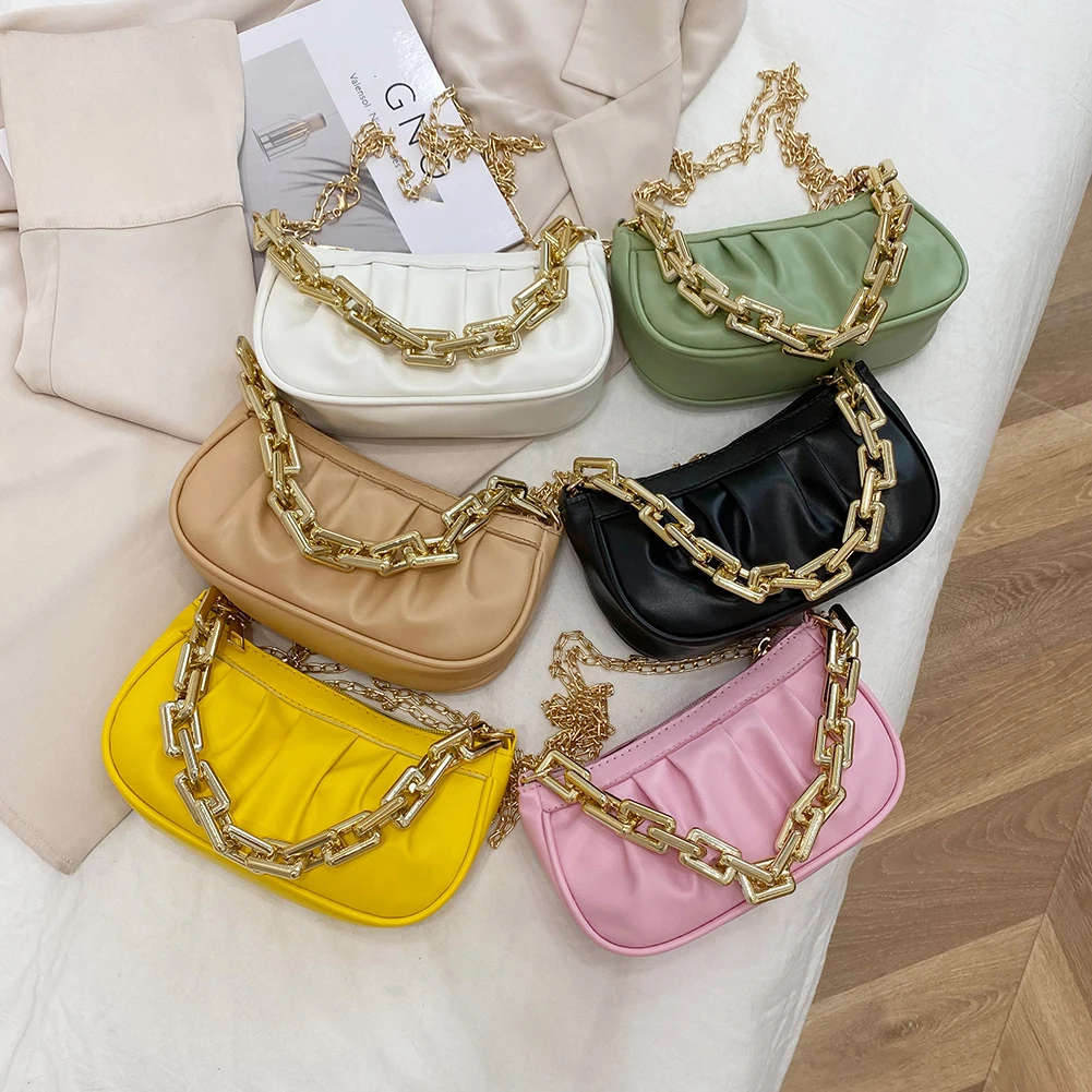 Fashion Women Pleated Shoulder Crossbody Bags PU Leather Messenger Bag Casual Ladies Chain Small Top-handle Handbags Purse
Fashion Women Pleated Shoulder Crossbody Bags PU Leather Messenger Bag Casual Ladies Chain Small Top-handle Handbags Purse