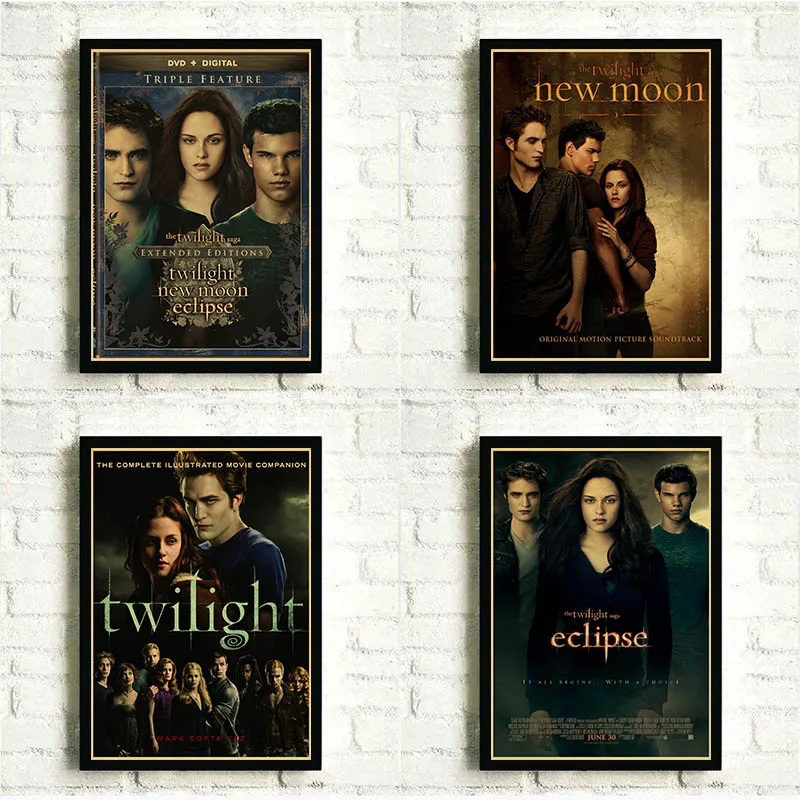 The Twilight Saga: Classic Movie Posters and Retro Kraft Paper Print Home Decor Painting Poster No Frame Bar Poster
The Twilight Saga: Classic Movie Posters and Retro Kraft Paper Print Home Decor Painting Poster No Frame Bar Poster