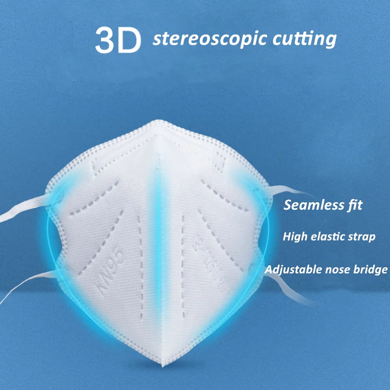 Foldable KN95 Mask 5 Layers Protective Face Mask Boys Girls 5ply Filter Masque Breathable Health Mouth Mask Respirator 
Foldable KN95 Mask 5 Layers Protective Face Mask Boys Girls 5ply Filter Masque Breathable Health Mouth Mask Respirator