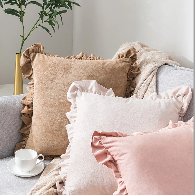Brushed Pillow Case Decorative Flounce Pillowcases Soft Smooth Texture Christmas Office Pillows Cover for Bedroom Spring 45x45cm
Brushed Pillow Case Decorative Flounce Pillowcases Soft Smooth Texture Christmas Office Pillows Cover for Bedroom Spring 45x45cm