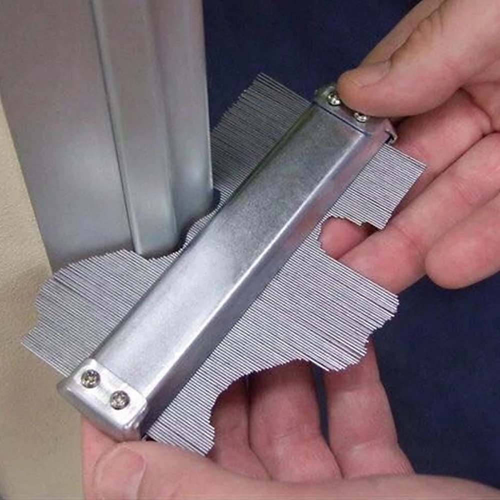 Professional Metal Stainless Steel Profile Contour Gauge Template Tiling Skirting Laminate Profile Wood Ruler Measuring Tools H
Professional Metal Stainless Steel Profile Contour Gauge Template Tiling Skirting Laminate Profile Wood Ruler Measuring Tools H
