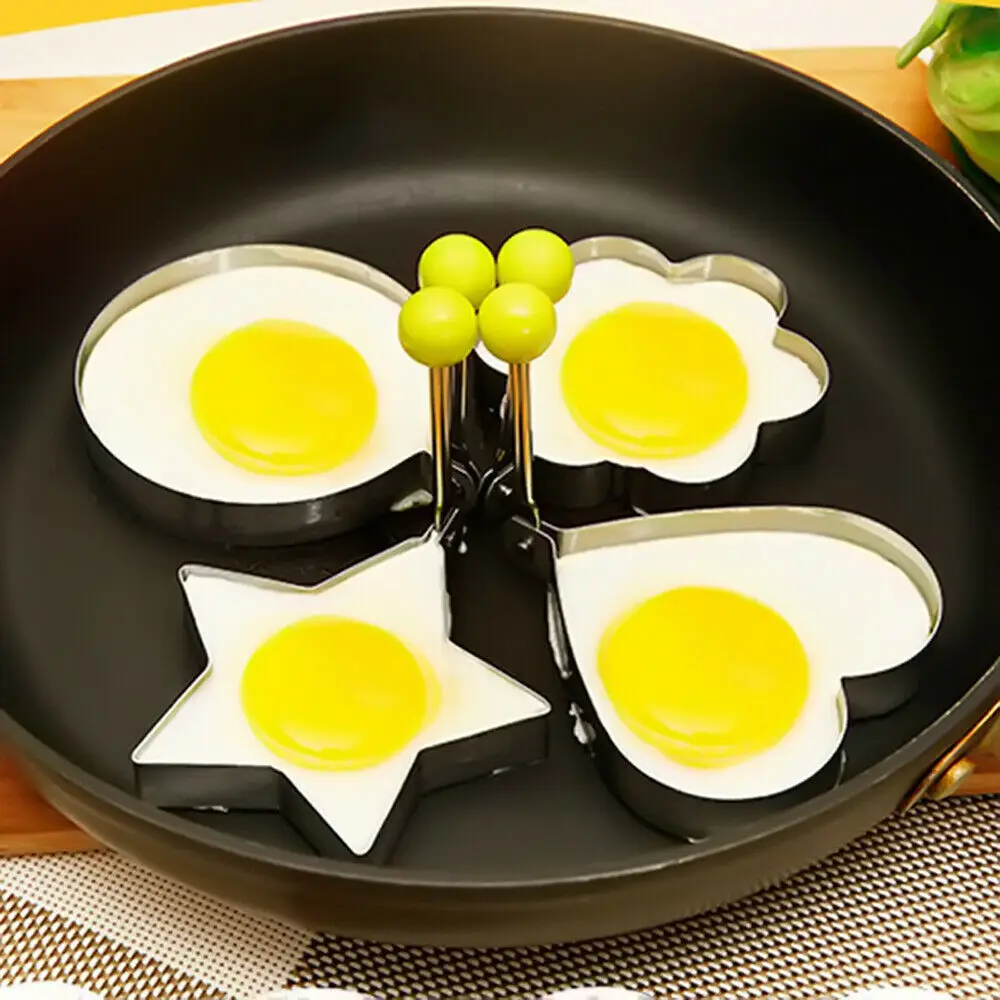 5 Style Stainless Steel Fried Egg Shaper Pancake Mould Omelette Mold Frying Egg Cooking Tool Kitchen Accessories Gadget 2019 Hot
5 Style Stainless Steel Fried Egg Shaper Pancake Mould Omelette Mold Frying Egg Cooking Tool Kitchen Accessories Gadget 2019 Hot