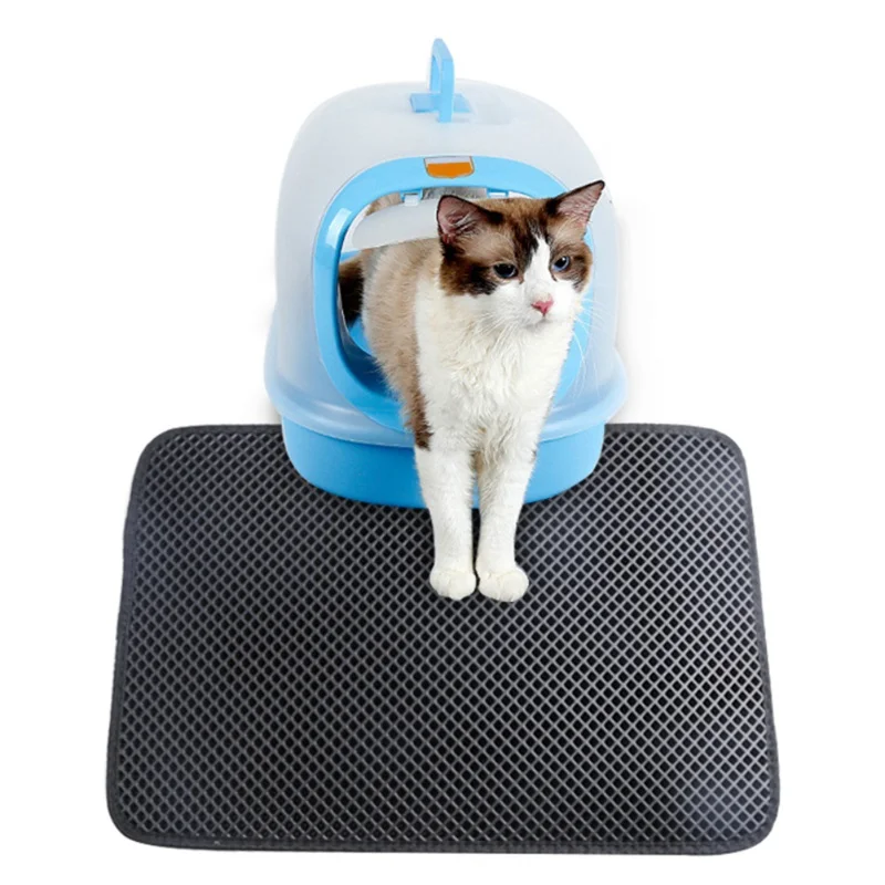 Pet Cat Litter Mat EVA Double Layer Anti Splash Cat Litter Mat Bedding Doormat Easy To Clean Scatter Control,45x30cm
Pet Cat Litter Mat EVA Double Layer Anti Splash Cat Litter Mat Bedding Doormat Easy To Clean Scatter Control,45x30cm