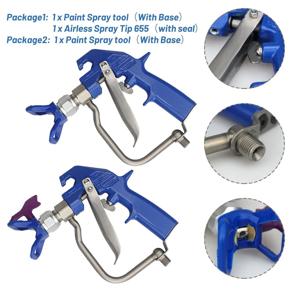 Airless Spray Gun With 655 Nozzle Paint Sprayers Accessories 4000PSI 27.6 MPa For Graco. / Wagner Paint Machine
Airless Spray Gun With 655 Nozzle Paint Sprayers Accessories 4000PSI 27.6 MPa For Graco. / Wagner Paint Machine