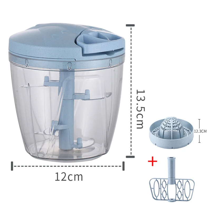 New Large Capacity Multi Function Vegetable Cutter Hand Chopper Spiral Slicer Manual Meat Fruit Egg Shredder Slicer Food Grinder
New Large Capacity Multi Function Vegetable Cutter Hand Chopper Spiral Slicer Manual Meat Fruit Egg Shredder Slicer Food Grinder