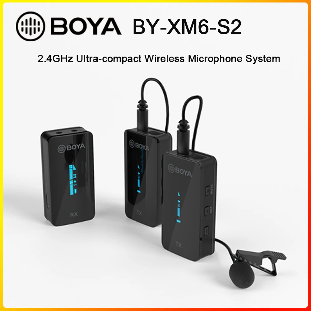 BOYA BY-XM6 S1 S2 K1 K2 Беспроводная петличная стереомикрофонная система Для беззеркальных видеокамер смартфонов планшетов Vlog 
BOYA BY-XM6 S1 S2 K1 K2 Беспроводная петличная стереомикрофонная система Для беззеркальных видеокамер смартфонов планшетов Vlog