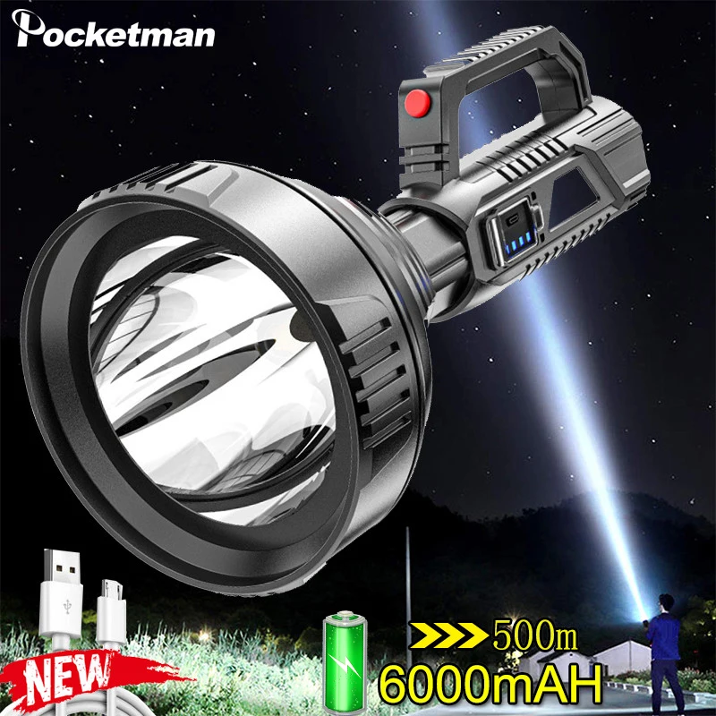Super Bright LED Portable Spotlights Tactical Torch 500m Lantern Camping Flashlight Bicycle Searchlight Suitable for Expeditions
Super Bright LED Portable Spotlights Tactical Torch 500m Lantern Camping Flashlight Bicycle Searchlight Suitable for Expeditions