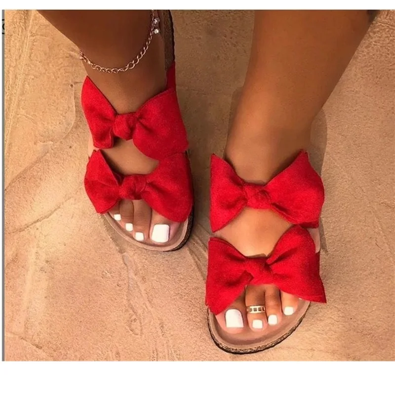 2021 New women's shoes, women's sandals, bowknot, flat-bottomed women's slippers, large size 40-43
2021 New women's shoes, women's sandals, bowknot, flat-bottomed women's slippers, large size 40-43