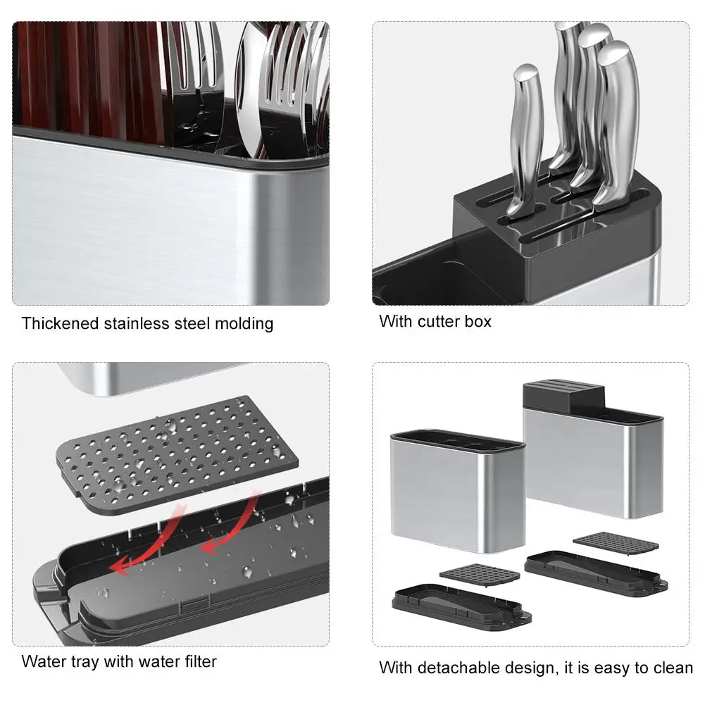Kitchen Organizer Rack Chopsticks Cutter Fork Box Shovel Spoon Strainer Rack Cutlery Storage Kitchen Stainless Steel Rack
Kitchen Organizer Rack Chopsticks Cutter Fork Box Shovel Spoon Strainer Rack Cutlery Storage Kitchen Stainless Steel Rack