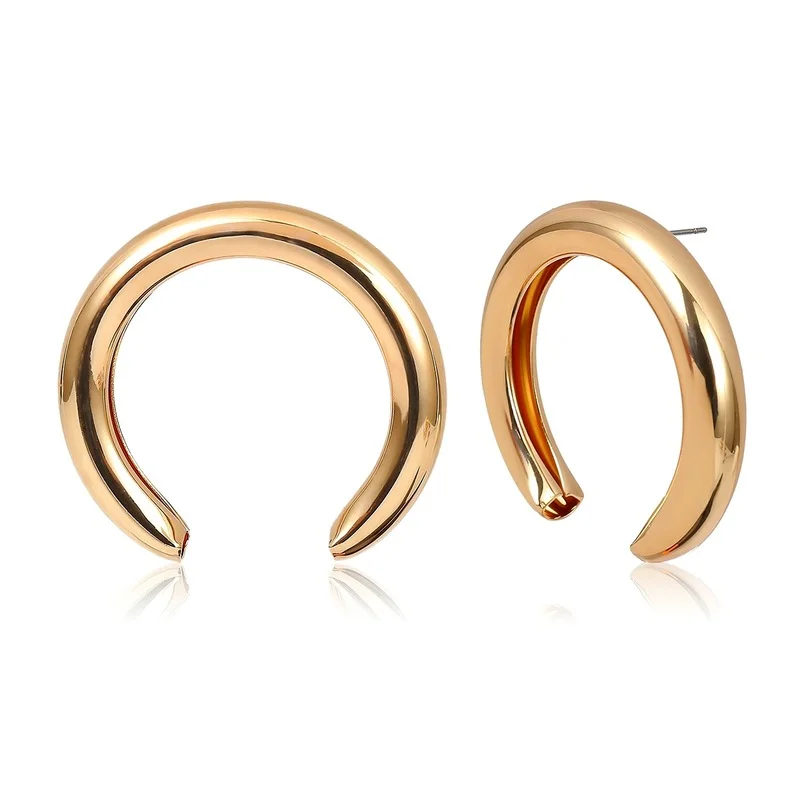 Trendy Fashion Big Opening Round Hanging Exaggerated Punk Hoop Earrings Women's Metal Semicircular Earrings Party Gifts Jewelry
Trendy Fashion Big Opening Round Hanging Exaggerated Punk Hoop Earrings Women's Metal Semicircular Earrings Party Gifts Jewelry