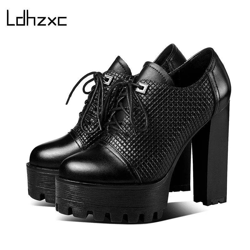 LDHZXC New Arrival Natural Genuine Leather Women Heels Platform Shoes Sexy lace-up Women High Heel Pumps Shoes High Heels
LDHZXC New Arrival Natural Genuine Leather Women Heels Platform Shoes Sexy lace-up Women High Heel Pumps Shoes High Heels