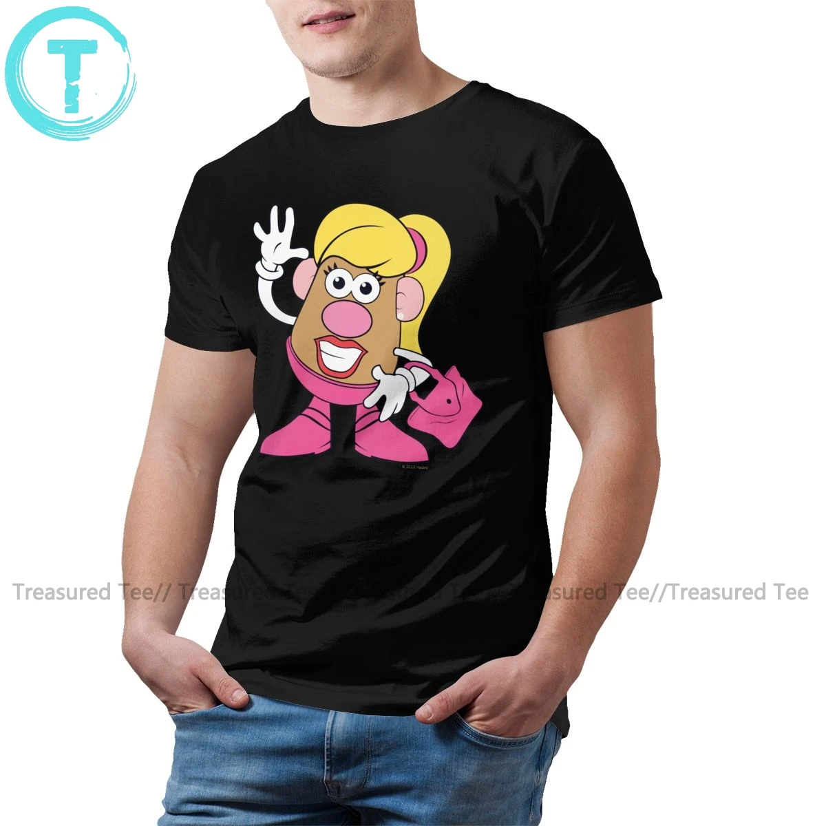 Potato T Shirt Mrs Potato Head Waving T-Shirt Man Graphic Tee Shirt Awesome Classic Cotton Short Sleeve Tshirt
Potato T Shirt Mrs Potato Head Waving T-Shirt Man Graphic Tee Shirt Awesome Classic Cotton Short Sleeve Tshirt