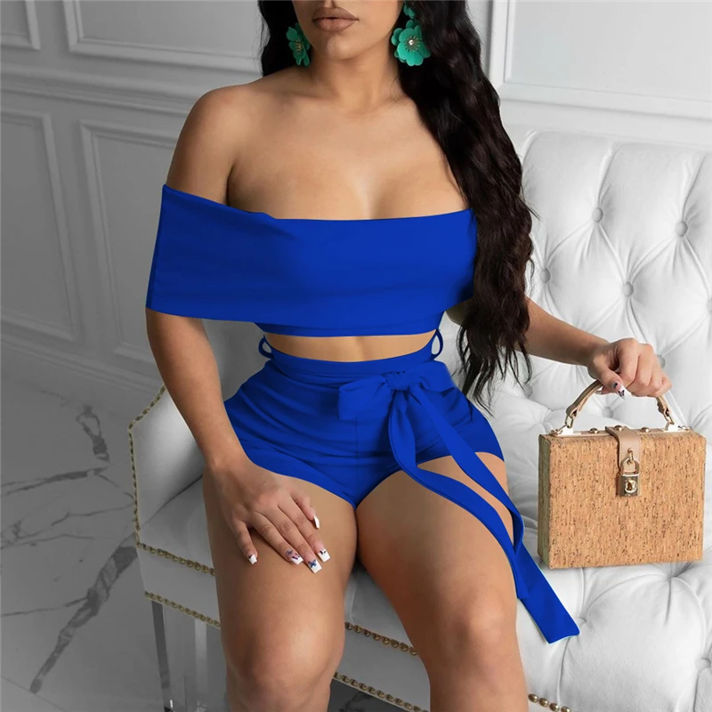 Tmustobe Bandage 2 Piece Set Women Off Shoulder Crop Top And High Waist Shorts Suits Night Club Outfits Party Matching Sets
Tmustobe Bandage 2 Piece Set Women Off Shoulder Crop Top And High Waist Shorts Suits Night Club Outfits Party Matching Sets