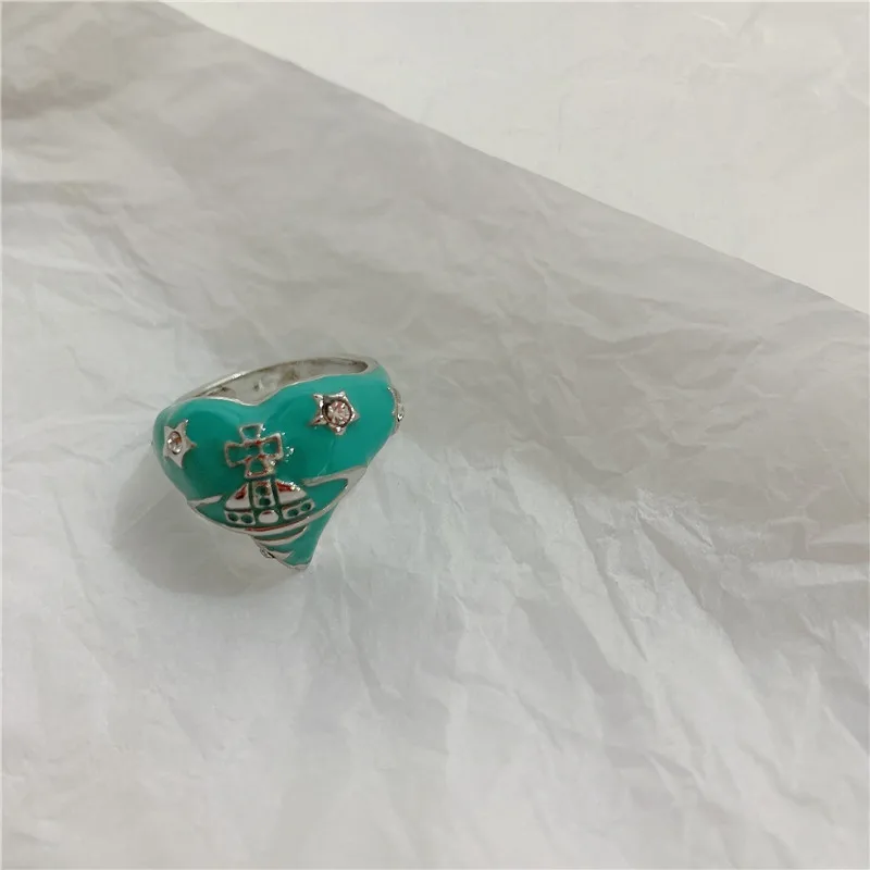 Summer White Pink Green Planet Carving Ring for Women Girl Metal Drip Glaze Irregular Triangle Joint Finger Rings Anillos
Summer White Pink Green Planet Carving Ring for Women Girl Metal Drip Glaze Irregular Triangle Joint Finger Rings Anillos