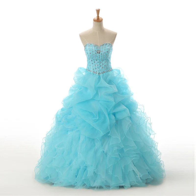 Ball Gown Quinceanera Dresses Charming Appliques Corset Full-Length Womens Beaded Sweet 16 Debutante Gowns
Ball Gown Quinceanera Dresses Charming Appliques Corset Full-Length Womens Beaded Sweet 16 Debutante Gowns