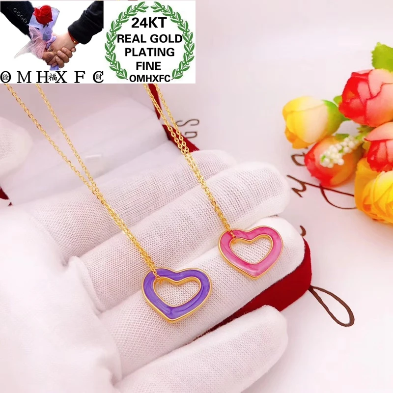 OMHXFC Wholesale YM231 European Fashion Hot Fine Woman Girl Party Birthday Wedding Gift Heart Oil Drip 24KT Gold Pendant Charm
OMHXFC Wholesale YM231 European Fashion Hot Fine Woman Girl Party Birthday Wedding Gift Heart Oil Drip 24KT Gold Pendant Charm