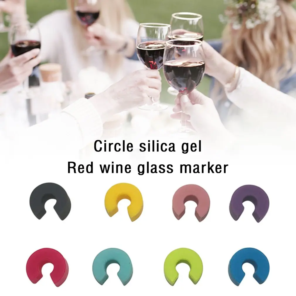 8pcs Silicone Wine Glass Identification Ring Identification Markers Red WineFood Contact Level Wide Range of Cups
8pcs Silicone Wine Glass Identification Ring Identification Markers Red WineFood Contact Level Wide Range of Cups