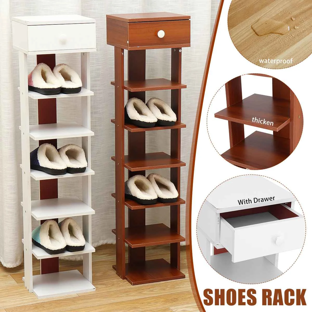 7 Tiers Wooden Shoe Rack Easy Assembly Shoe Cabinet Minimalist Modern Home Furniture Hallway Vertical Space-saving Shoes Shelf
7 Tiers Wooden Shoe Rack Easy Assembly Shoe Cabinet Minimalist Modern Home Furniture Hallway Vertical Space-saving Shoes Shelf
