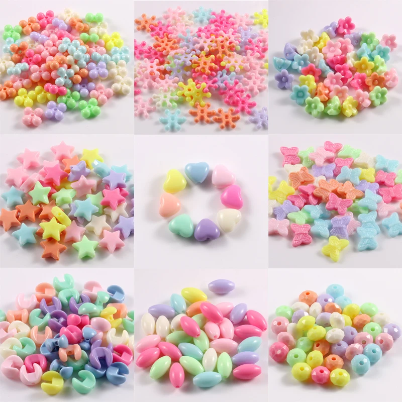 100pcs Colorful Oval Star U Shape Snowflake Heart Acrylic Spacer Beads For Children Charm Jewelry Making Decoration Accessories
100pcs Colorful Oval Star U Shape Snowflake Heart Acrylic Spacer Beads For Children Charm Jewelry Making Decoration Accessories