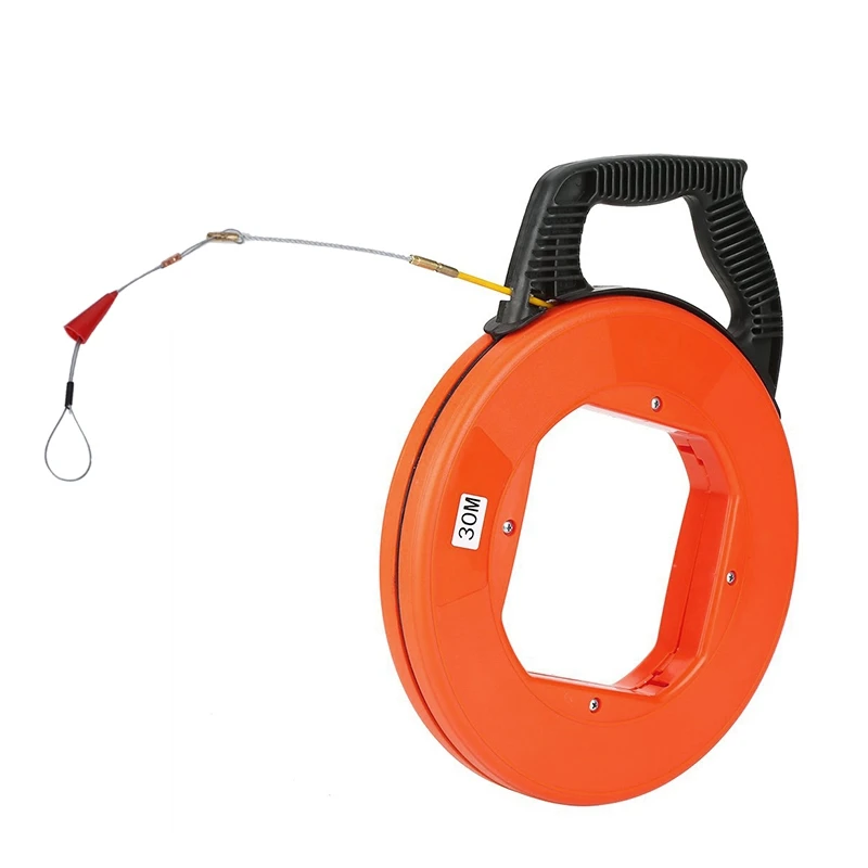 30M Built-in Matal Wire Fish-Shaped Cable Puller Dark Channel Pipe Hole Cable Puller
30M Built-in Matal Wire Fish-Shaped Cable Puller Dark Channel Pipe Hole Cable Puller
