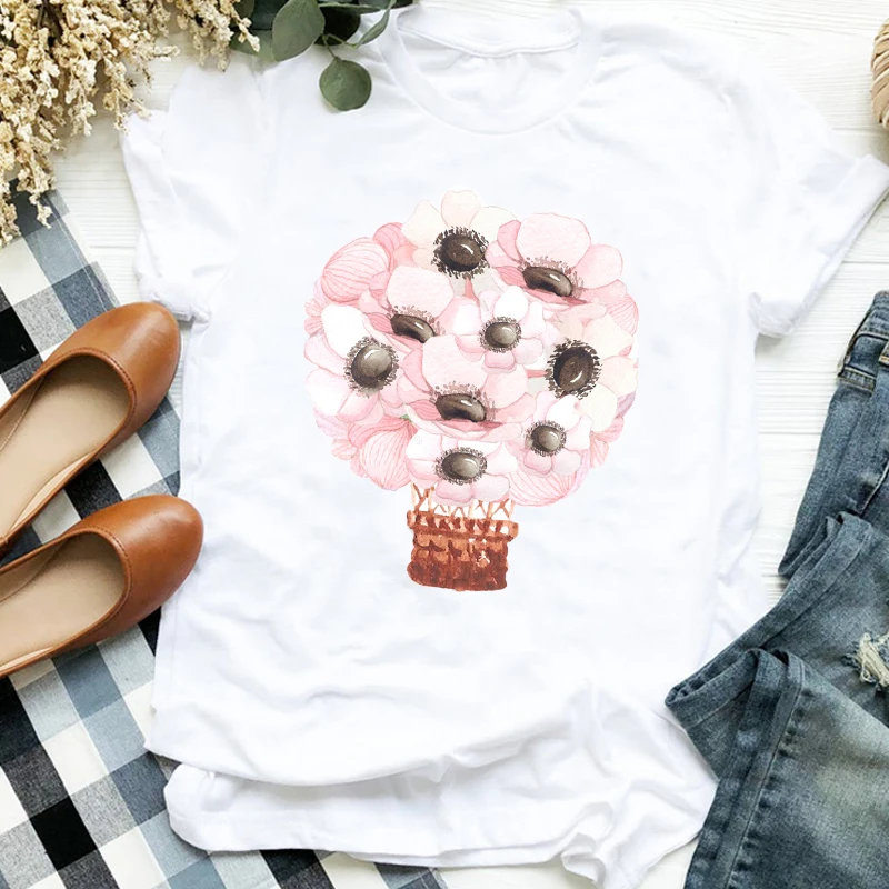 White O-neck Graphic T-shirts Cartoon A Whole Can of Pink Careful Heart Printed T-shirt Ladys Summer Trend All-match Womens Tops
White O-neck Graphic T-shirts Cartoon A Whole Can of Pink Careful Heart Printed T-shirt Ladys Summer Trend All-match Womens Tops