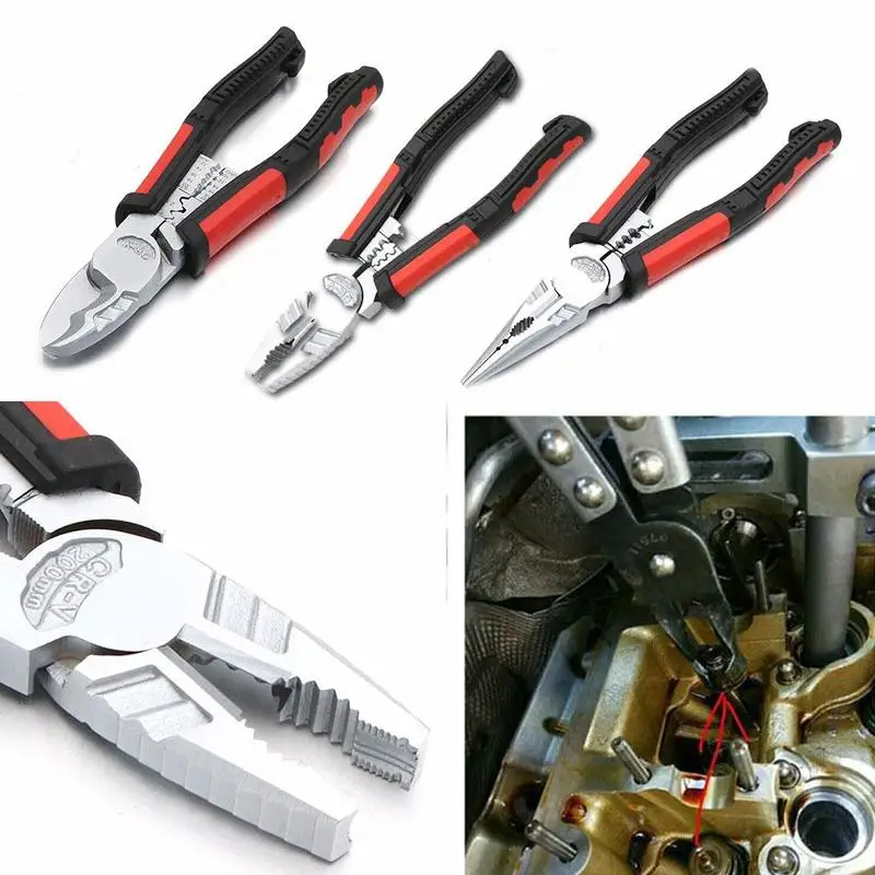 7 In 1 Multifunctional Electrician Cable Cutter Multi-function For stripping cutting and and cable aluminium pliers
7 In 1 Multifunctional Electrician Cable Cutter Multi-function For stripping cutting and and cable aluminium pliers