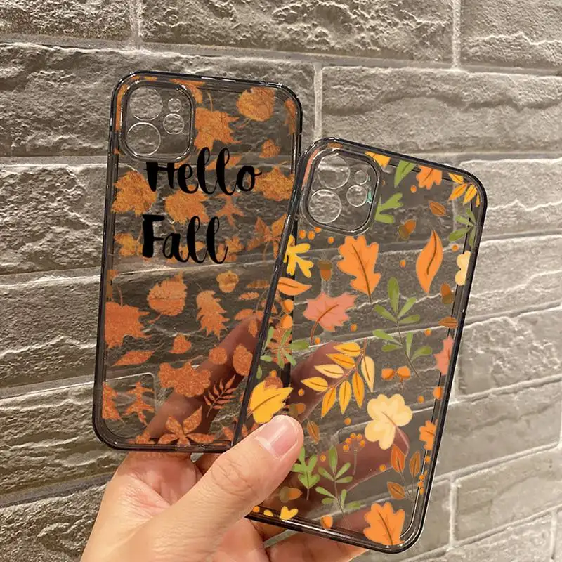 Autumn leaves fall pumpkin Halloween Phone Case Transparent for iPhone 7 8 11 12 se 2020 mini pro X XS XR MAX Plus
Autumn leaves fall pumpkin Halloween Phone Case Transparent for iPhone 7 8 11 12 se 2020 mini pro X XS XR MAX Plus