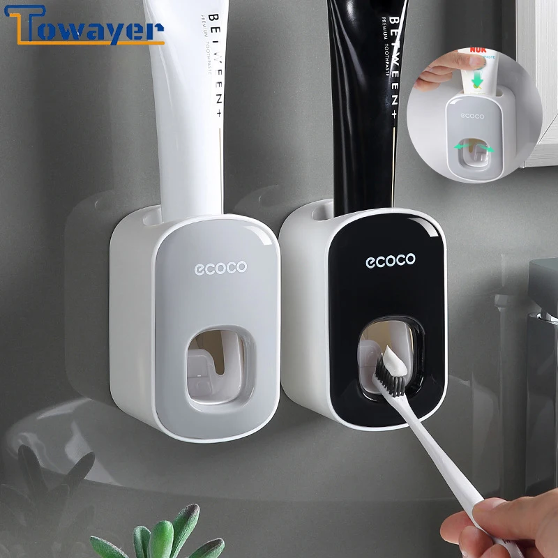 Automatic Toothpaste Dispenser Wall Mount Toothpaste Squeezers Self-adhesive Dust-proof Toothpaste Holder Bathroom Accessories
Automatic Toothpaste Dispenser Wall Mount Toothpaste Squeezers Self-adhesive Dust-proof Toothpaste Holder Bathroom Accessories