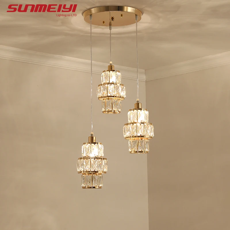 Nordic LED Pendant Lights Crystal Gold Hanging Lamp For Dining Table Bar Kitchen Living room lampada industrial Modern Light
Nordic LED Pendant Lights Crystal Gold Hanging Lamp For Dining Table Bar Kitchen Living room lampada industrial Modern Light