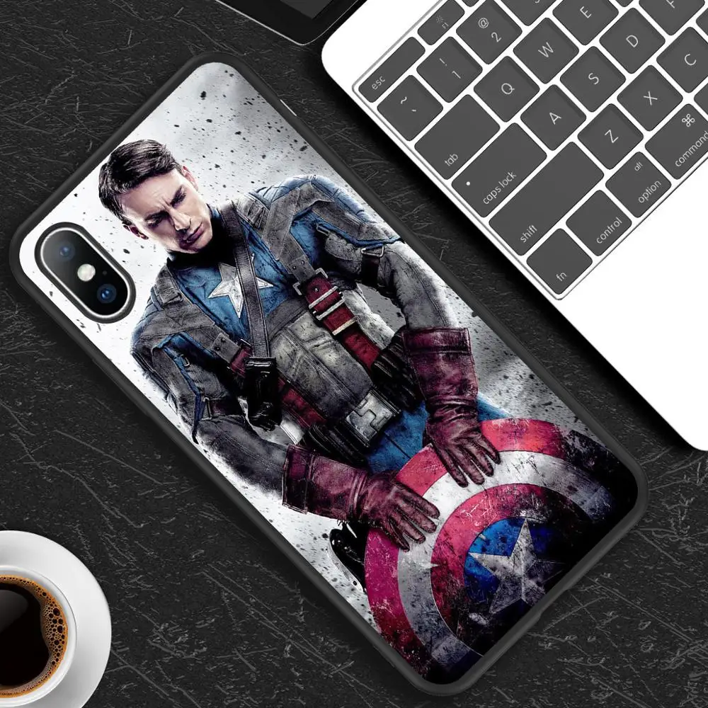 Чехол серии Super hero мягкий силиконовый чехол для iphone X XS Max XR 6 7 8 Plus из ТПУ iPhone11 11pro |