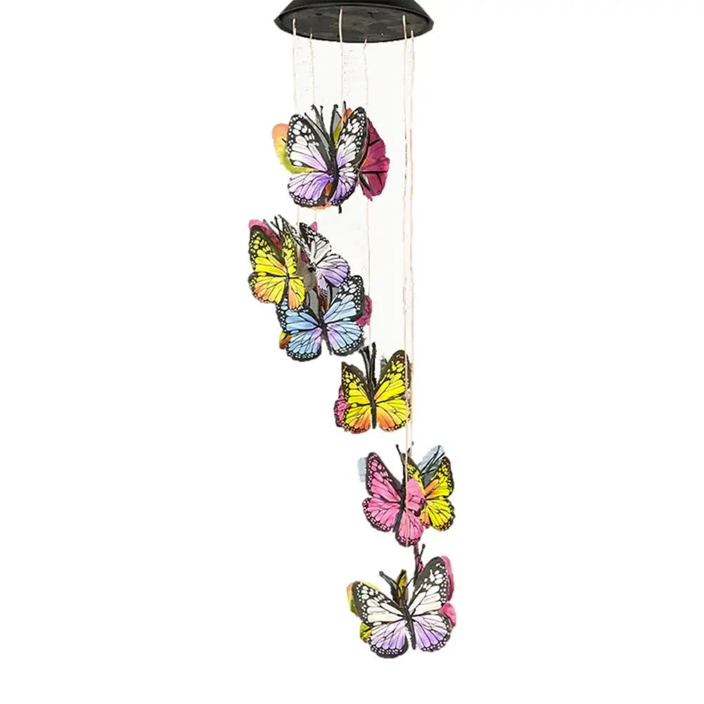 Solar Wind Chime 2V 100MA Color Changing LED Light Wind Chimes For Outside Built-in Light Sensor Butterfly Outdoor Mobile Hangi
Solar Wind Chime 2V 100MA Color Changing LED Light Wind Chimes For Outside Built-in Light Sensor Butterfly Outdoor Mobile Hangi