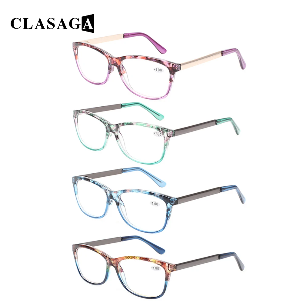 CLASAGA 4 Pack Reading Glasses Spring Hinged Men and Women Metal Arm HD Prescription Diopter Eyeglasses 0~600
CLASAGA 4 Pack Reading Glasses Spring Hinged Men and Women Metal Arm HD Prescription Diopter Eyeglasses 0~600