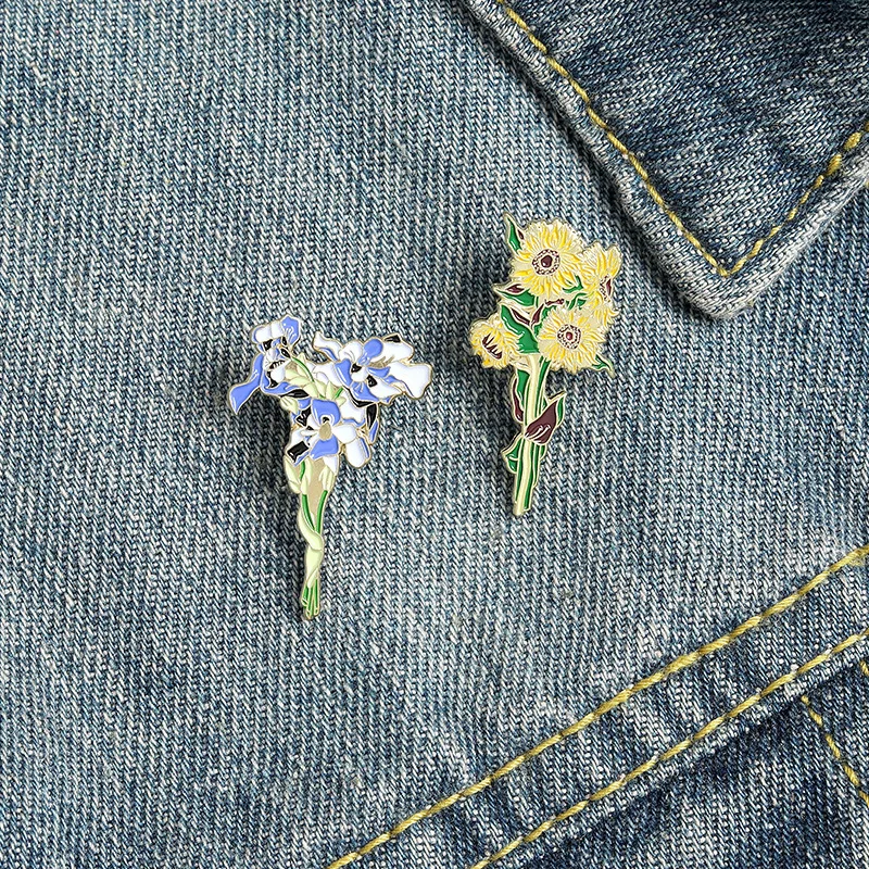 Free Wing Sunflowers Orchid Iris Enamel Pins Custom Bouquet Brooches Bag Clothes Lapel Pin Badge Plant Brooch Gift for Friends
Free Wing Sunflowers Orchid Iris Enamel Pins Custom Bouquet Brooches Bag Clothes Lapel Pin Badge Plant Brooch Gift for Friends
