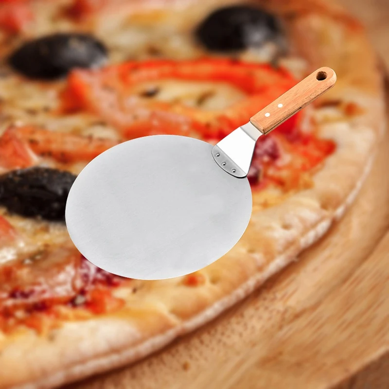 Pizza Shovel 10''/12'' Stainless Steel Round Pizza Baking Shovel Paddle Cake Transfer Tray for Pizza Bread Pie Cake Pizza Paddle
Pizza Shovel 10''/12'' Stainless Steel Round Pizza Baking Shovel Paddle Cake Transfer Tray for Pizza Bread Pie Cake Pizza Paddle