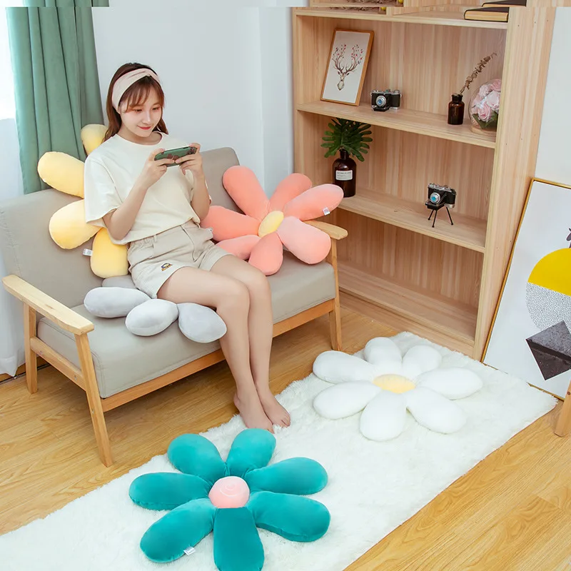 60/90cm Colorful Daisy Stuffed Flower Pillow Indoor Chair Bed Sofa Plush Plant Seat Cushion Floor Mat Throw Pillow for Girls 
60/90cm Colorful Daisy Stuffed Flower Pillow Indoor Chair Bed Sofa Plush Plant Seat Cushion Floor Mat Throw Pillow for Girls