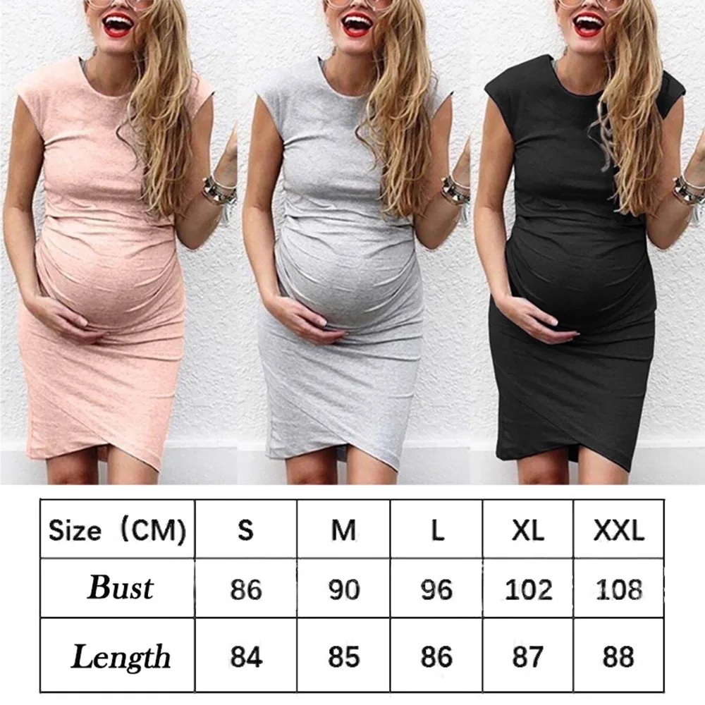 Pregnant women's sleeveless dresses wear monochrome comfort everyday
Pregnant women's sleeveless dresses wear monochrome comfort everyday