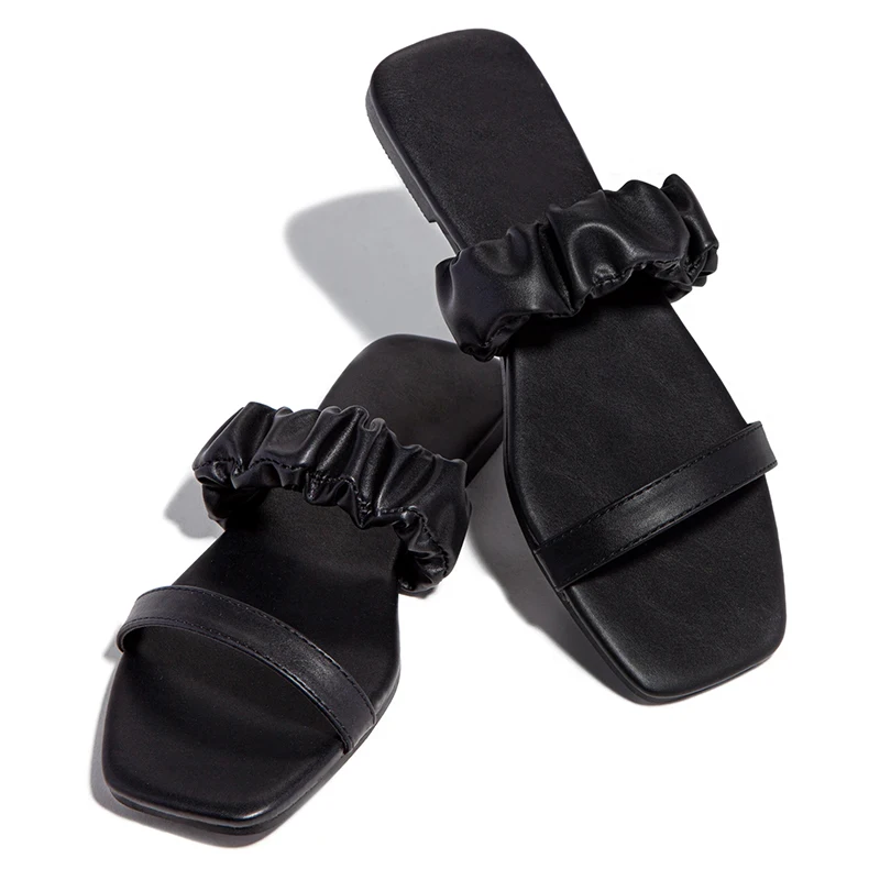 2021 Summer Outside Slides Women Pu Leather Pleated Flat Heel Open Toe Rubber Sole Beach Sexy Sandals Ladies Slippers Female
2021 Summer Outside Slides Women Pu Leather Pleated Flat Heel Open Toe Rubber Sole Beach Sexy Sandals Ladies Slippers Female