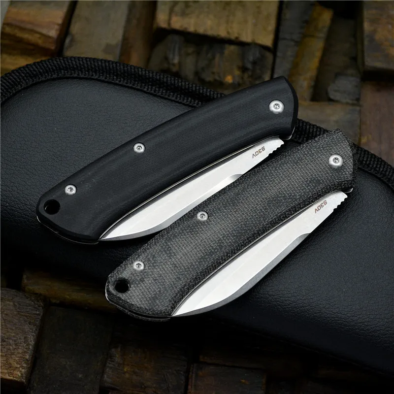 OEM 319 Folding Knife Mark CPM-S30V Steel G10 or flax fiber Pocket Knife Survival Camping Hunting Knife Fruit EDC Tactical Knife 
OEM 319 Folding Knife Mark CPM-S30V Steel G10 or flax fiber Pocket Knife Survival Camping Hunting Knife Fruit EDC Tactical Knife