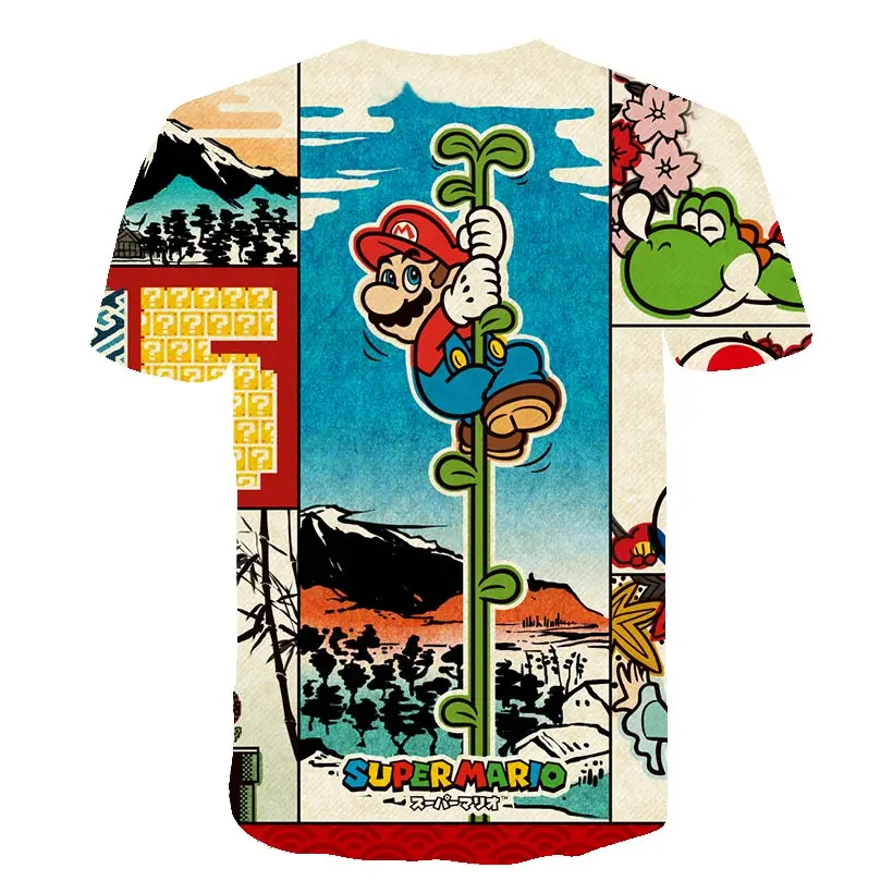 Summer New Short Sleeves Harajuku Style Classic Game 3D Cartoons Mario Print T Shirt Boys And Girls FashionT-Shirt Movement Tops
Summer New Short Sleeves Harajuku Style Classic Game 3D Cartoons Mario Print T Shirt Boys And Girls FashionT-Shirt Movement Tops