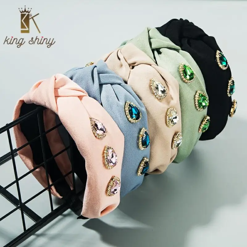 Summer Design Woman Turban Classic Bowknot Crystal Headband Vintage Water Drop Crystal Solid Color Headband Girls Party Accessoy
Summer Design Woman Turban Classic Bowknot Crystal Headband Vintage Water Drop Crystal Solid Color Headband Girls Party Accessoy
