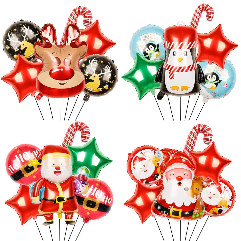 7PCS Cartoon Santa Claus Foil Balloon Set for 2022 Happy New Year Party Merry Christmas Decorations
7PCS Cartoon Santa Claus Foil Balloon Set for 2022 Happy New Year Party Merry Christmas Decorations