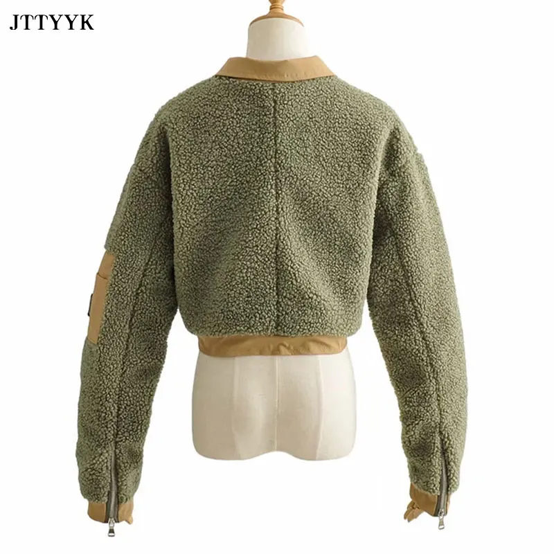 2021 Winter Fashion Color Matching Lambswool Jacket Women New Trend Casual Short Coat Women Loose Long-sleeve Warm Winter Parkas
2021 Winter Fashion Color Matching Lambswool Jacket Women New Trend Casual Short Coat Women Loose Long-sleeve Warm Winter Parkas